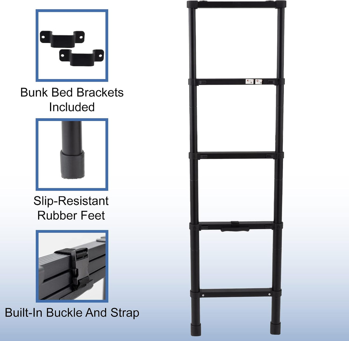 recpro rv telescoping bunk bed ladder | includes, side view