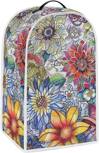 Boho Floral Blender Dust Cover Anti Fingerprint Polyester Stand Mixer or Coffee - Image 2