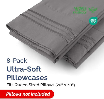 Queen Pillow Cases Set of 8 - Image 2