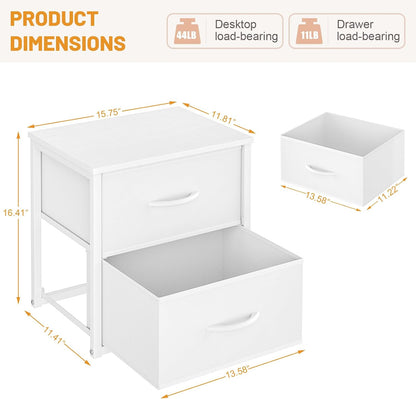 daoutime 2-pack stackable storage drawers (4 drawers total), close-up detail