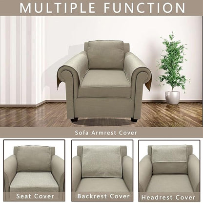 Couch Arm Covers, Anti-Slip Sofa Armrest Cover - Image 4