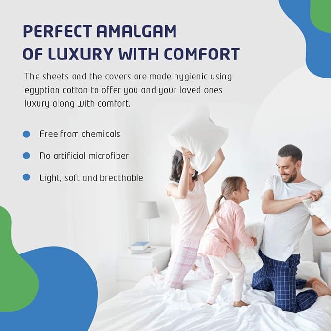 PLUSHY COMFORT Queen Sleeper Sofa Bed Sheet Set, in 100% Egyptian Cotton - Image 5