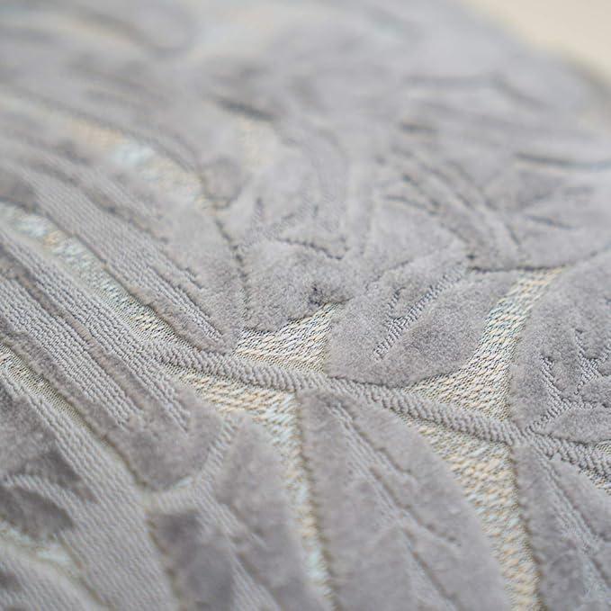 Alerfa 12 x 20 Inch Gray Silver Rectangle Maple Leaf Pillow Embroidery Cut - Image 6