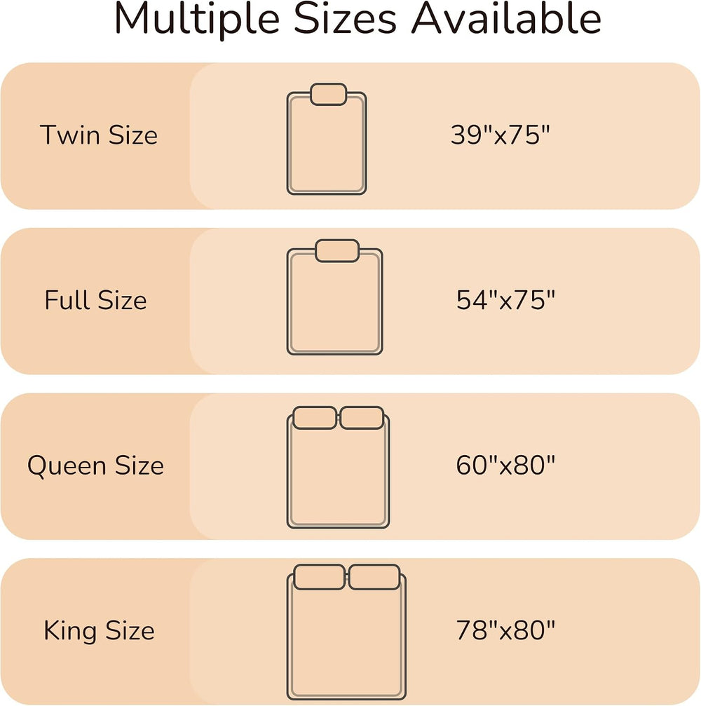 Electric Mattress Pad King Size 78"x80", Gray