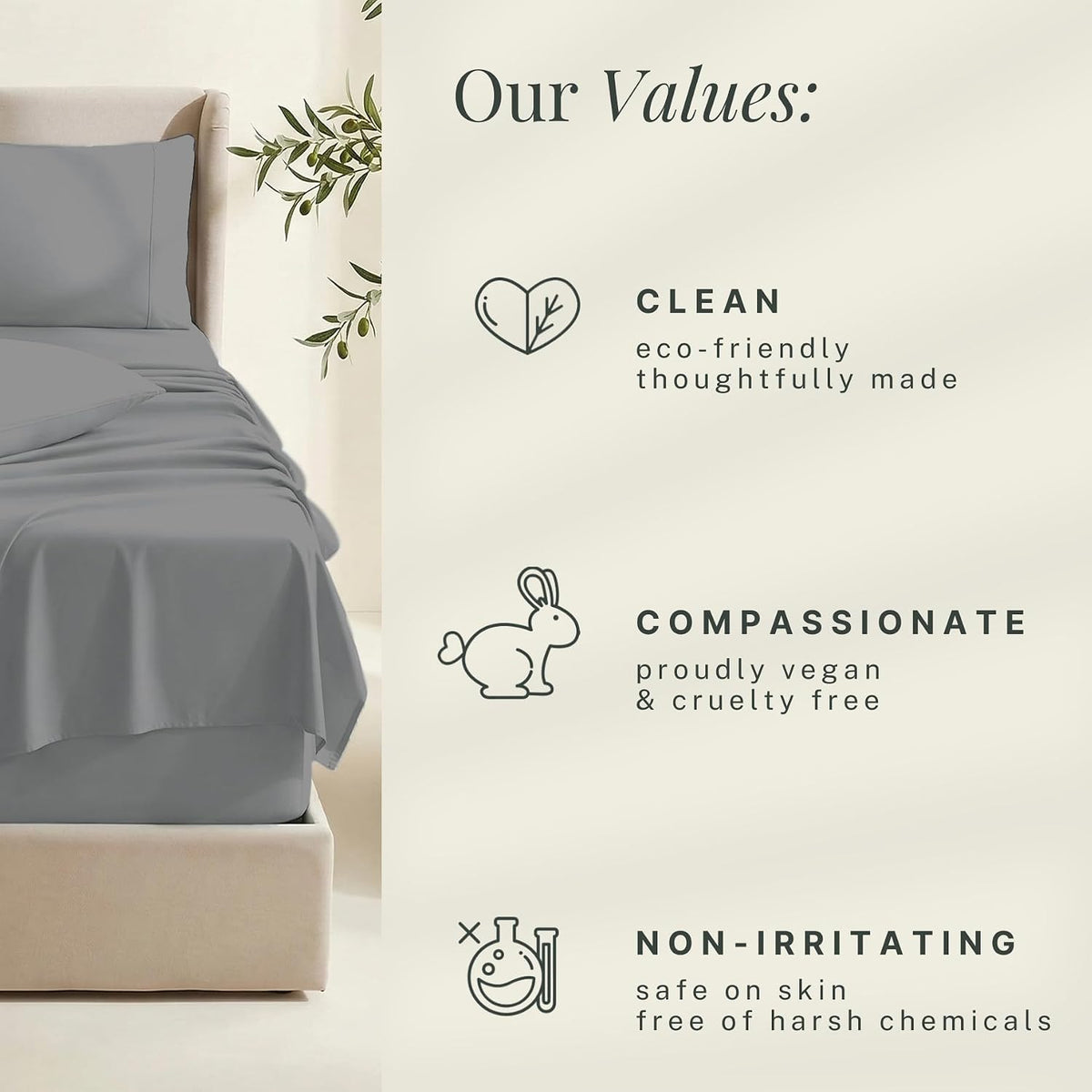 hearth & harbor bed sheets, luxury soft 6 on a desk or shelf