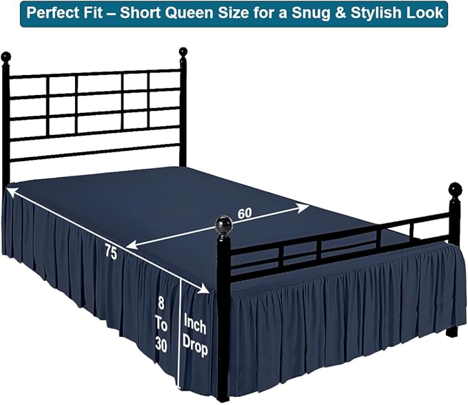 Shreem Linen Ruffled Bed Skirt - Image 5