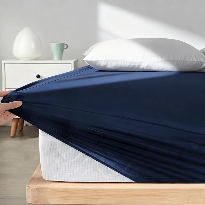 Twin Fitted Sheet Only, Super Soft & Cozy Twin Size Bed Sheets - Image 2
