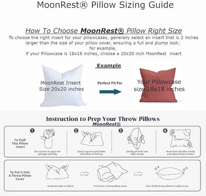 MoonRest® Synthetic Down Alternative 30x30 Square Pillow Insert Form, - Image 2
