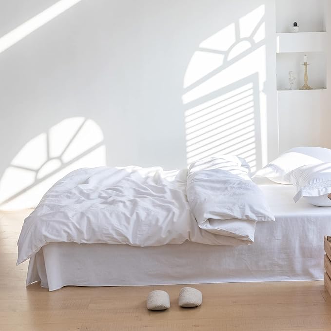 BISELINA French Linen Bed Skirt - Image 7