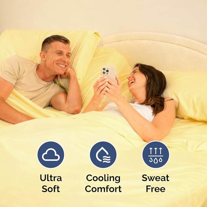 Split Head King Sheet Set – 4 Piece Flex Split Top King Sheets - Image 6