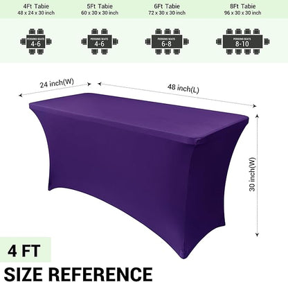 Obstal 4Ft Stretch Spandex Table Cover - Image 4