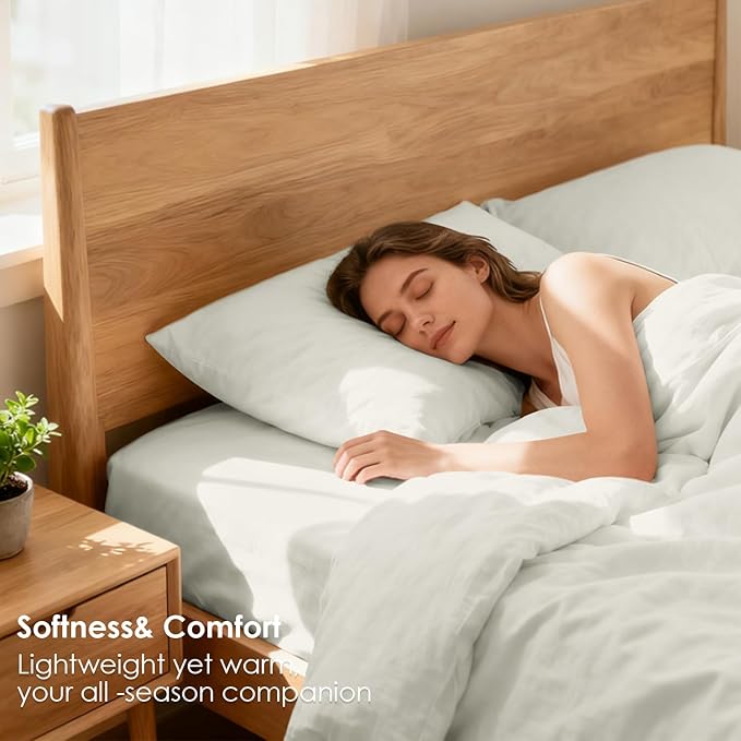 Full Sheet Set - Hotel Luxury 4 Piece Breathable Cooling Full Size Sheet Sets - Image 3