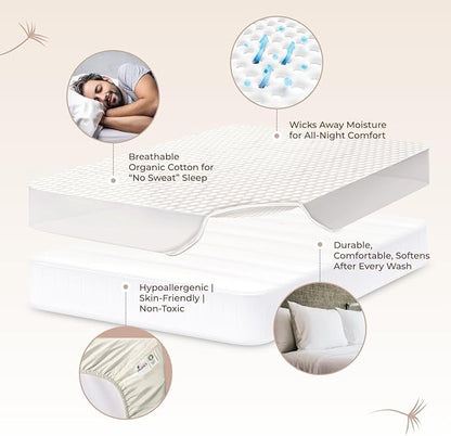 100% Cotton Organic Mattress Pad - Image 3