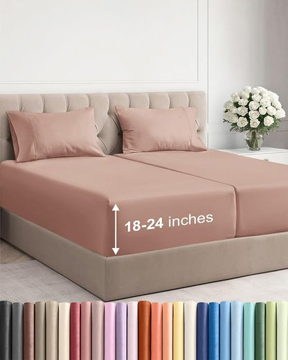 Extra Deep Pocket Split King Sheets by CGKUnlimited