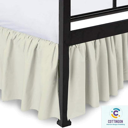 Ruffled Bed Skirt with Split Corners-Dust Ruffle - Image 3