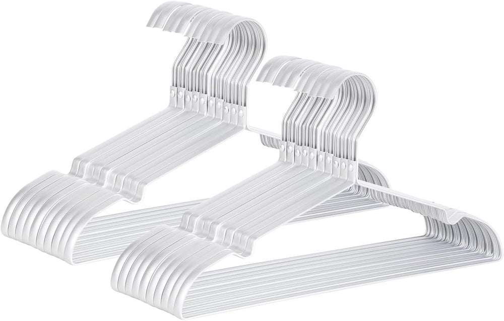 16.3" Premium Aluminum Coat Hangers, Extra Smooth & Durable Metal Sh...