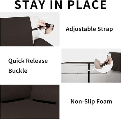 Easy-Going Reversible Chaise Lounge Couch Cover Water Resistant Sofa Cover - Image 3