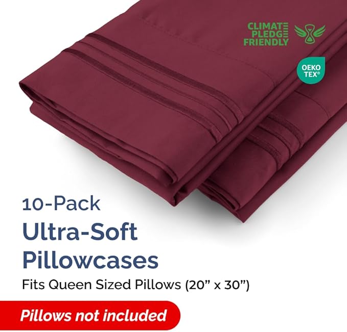 Queen Pillow Cases Set of 10 - Image 2