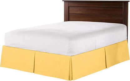 Bed Skirt - 100% Cotton 800 Thread Count Box Pleated Bed Skirt - Luxury Pleated by Unknown