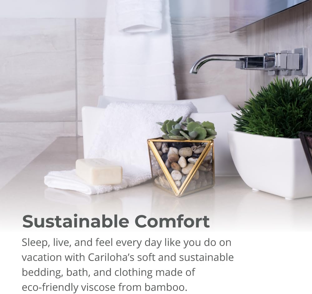 Cariloha Bath Towel - Soft Bamboo Viscose - Ocean Mist - 30" x 56"