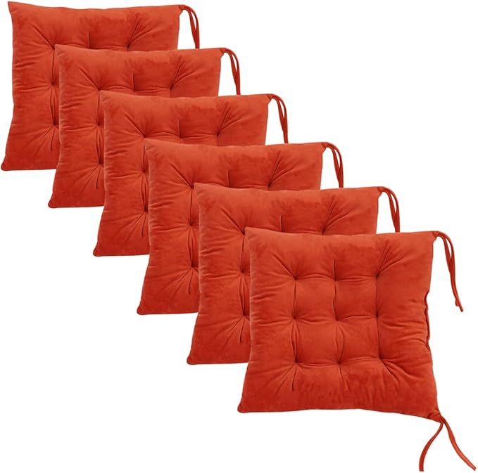 6 Pack Square Seat Cushion Chair Pads by MissSoul