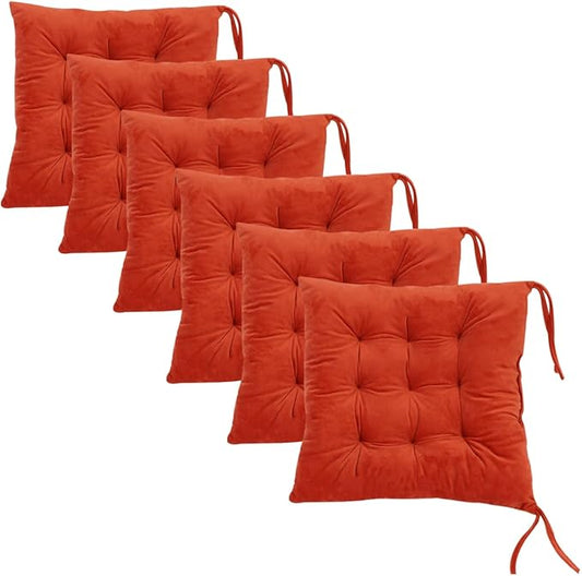 6 Pack Square Seat Cushion Chair Pads by MissSoul