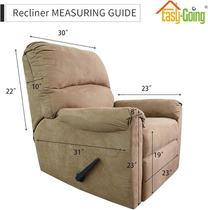 Easy-Going Recliner Stretch Sofa Slipcover Sofa Cover 4-Pieces Furniture - Image 7
