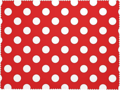 Polka Dots Red and White Tablecloth Vintage Round Spots Classic Simple Symmetry - Image 7