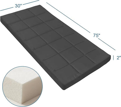 Cot Mattress Topper, Foam Quilted Pads - Image 5
