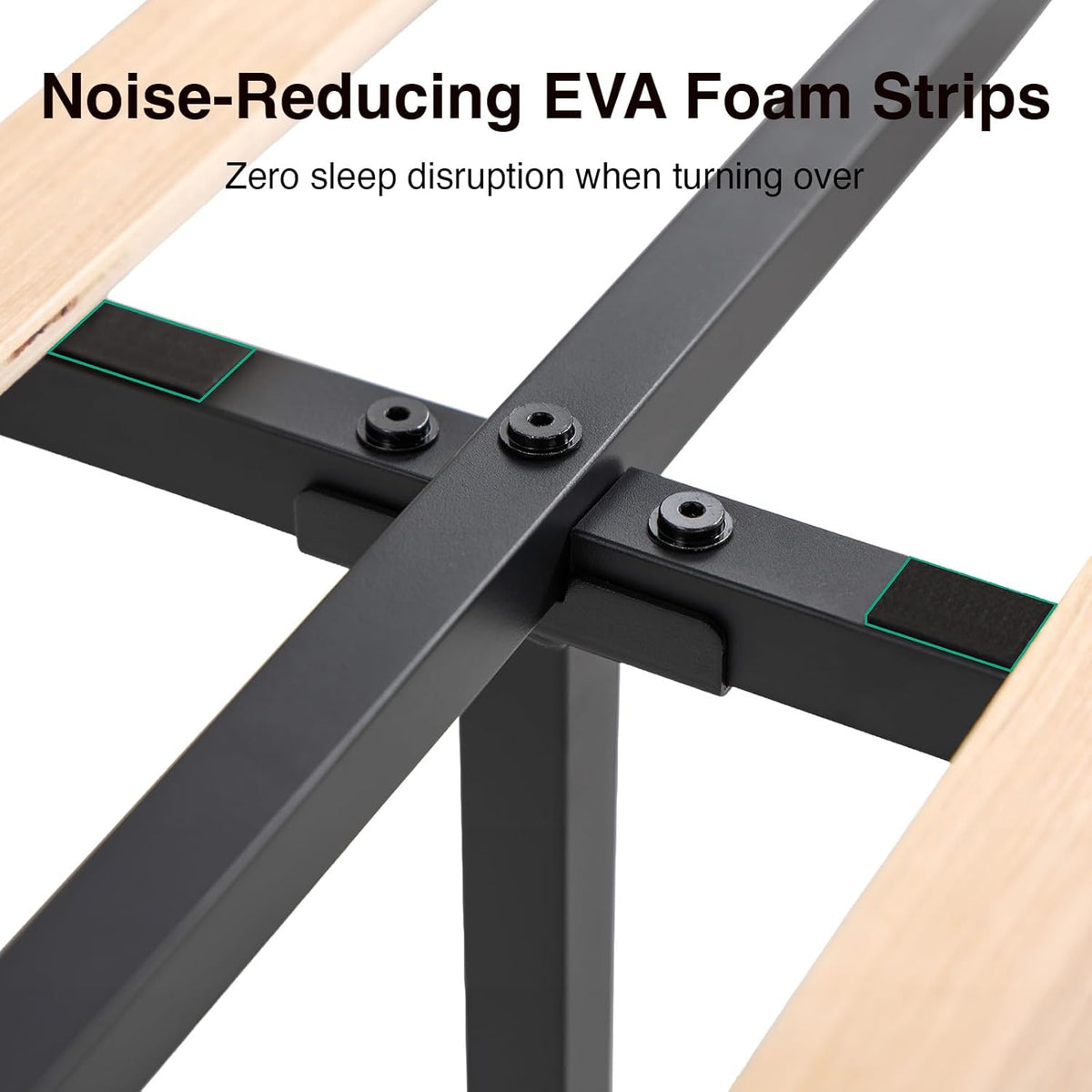 novilla queen size bed frame, queen bed frame, view 11
