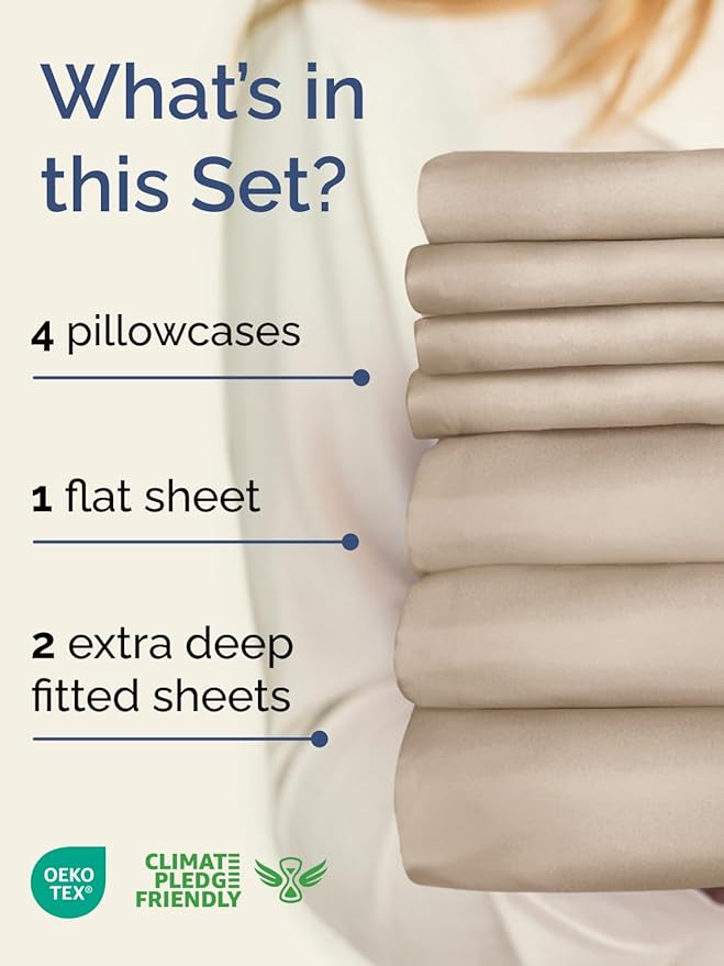 Extra Deep Split King Sheet Set - Image 2