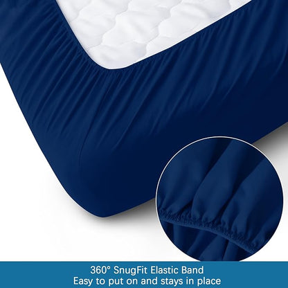Springspirit 30" x 75" x 9" Cot Sheets, 4-Piece Set, Fitted Sheets - Image 4