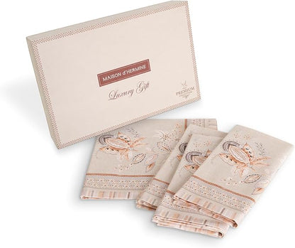 Maison d' Hermine Napkin 100% Combed Cotton Premium 20 Inch x 20 Inch Set of 4 by MaisondHermine