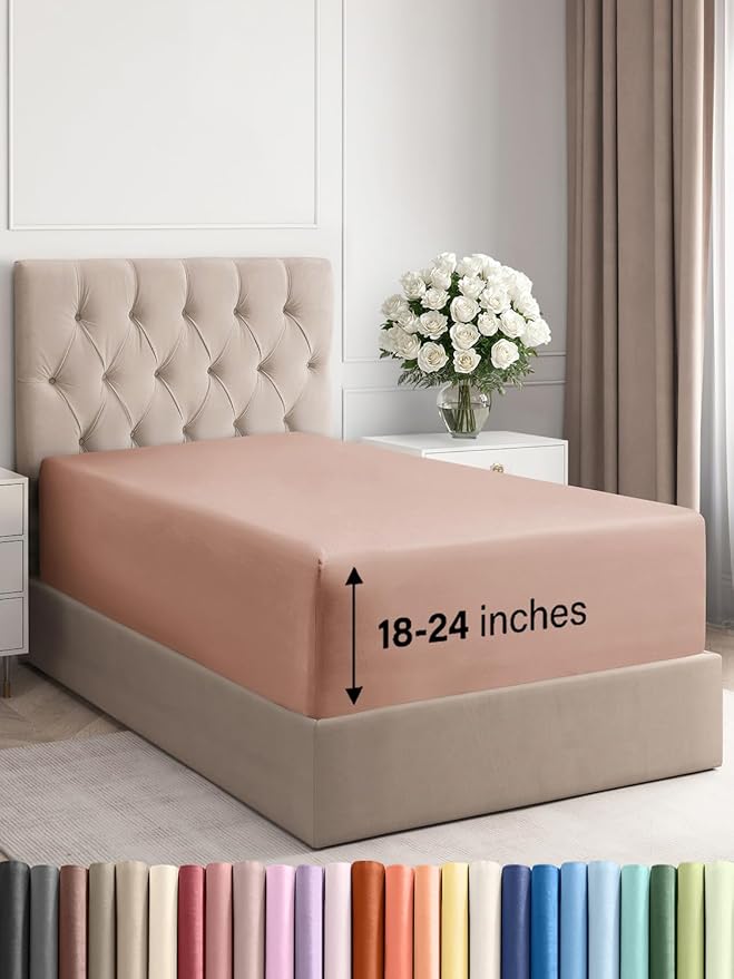 Extra Deep Twin XL Fitted Sheet by CGKUnlimited