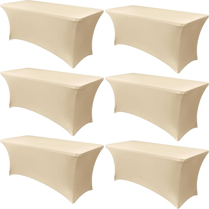 Obstal 6 Pack Stretch Spandex Table Covers by Obstal