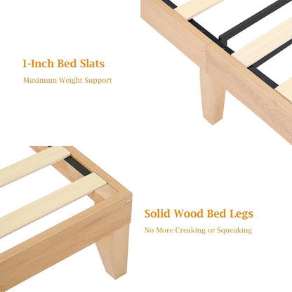rattan bed frame twin size with natural rattan on a desk or shelf