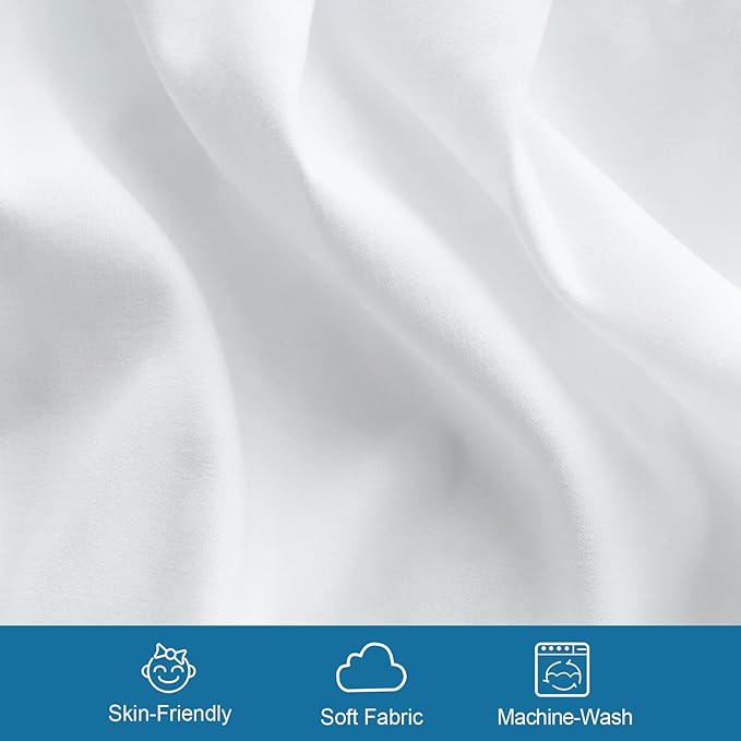 SPRINGSPIRIT Cot Sheets 30" x 75" x 9", 4 Piece Cot Sheet Set, Cot Size Fitted - Image 2