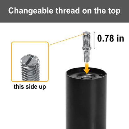 14 inch metal bed legs replacement for adjustable shown in use