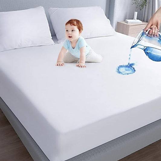 Waterproof Mattress Protector Full XL Size, Mattress Cover Protector, Smooth by Moonsea