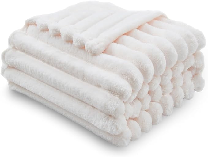 NEWCOSPLAY Super Soft Throw Blanket Ivory Premium Silky Flannel Fleece 3D - Image 2