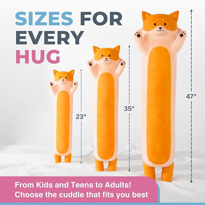 Fox Plush Body Pillow for Kids | Long Stuffed Animal Cuddle Pillow | Soft - Image 6