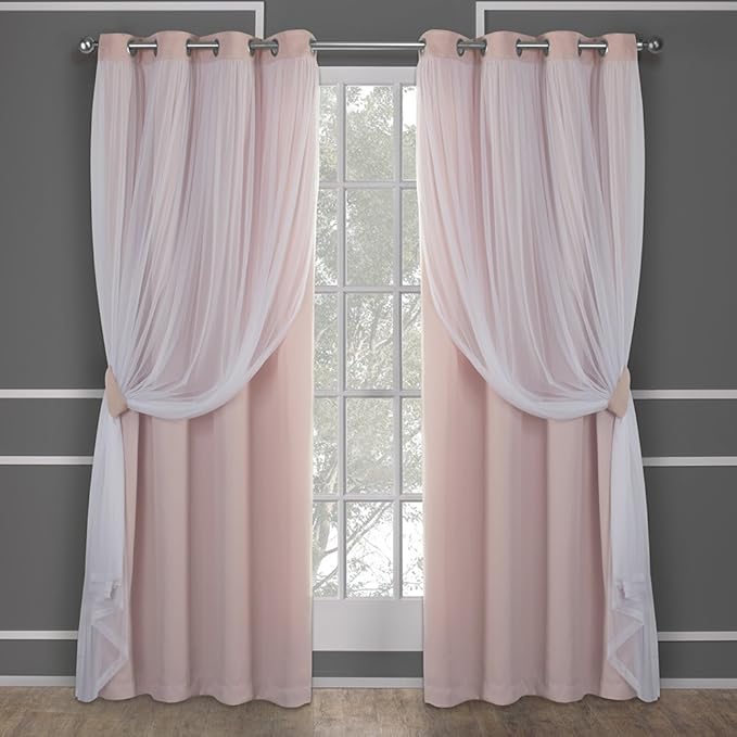 TOWN & COUNTRY LUXE Talia Double Layer Indoor Curtains, Sheer and Room by TOWN+%26+COUNTRY+LUXE