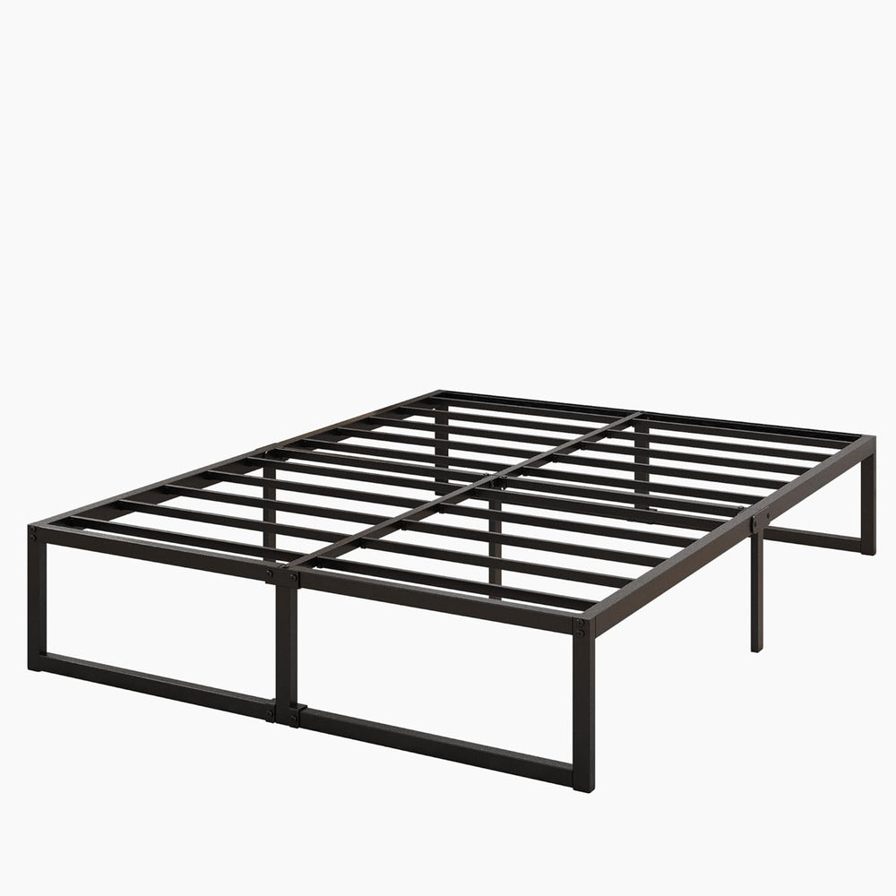 Lutown-Teen 14 Inch Full XL Size Bed Frame No Box Spring Needed, Heavy Duty X...