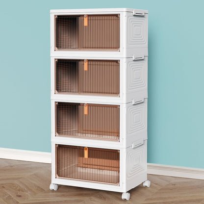 ctsnslh 4 tier plastic storage bins with lid, main product view