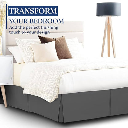 SKY BEDDINGS Luxury Pleated Queen Bed Skirt - Image 2