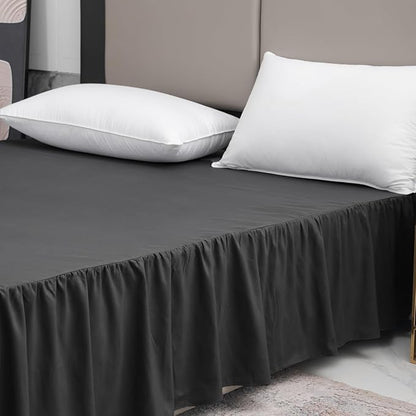 TSUTOMI Bed Skirt King Size Ruffled Bed Skirt - Image 6