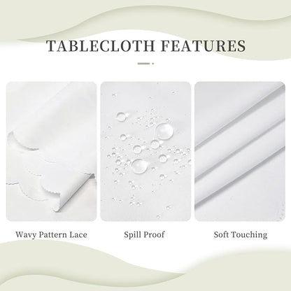 Ginkgo Leaves Tablecloth Vintage Floral Biloba Dragonfly Butterflies Silhouette - Image 6