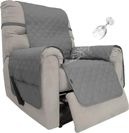 Easy-Going Sofa Slipcover Waterproof Recliner Chair Cover Non-Slip Fabric Couch by Easy-Going