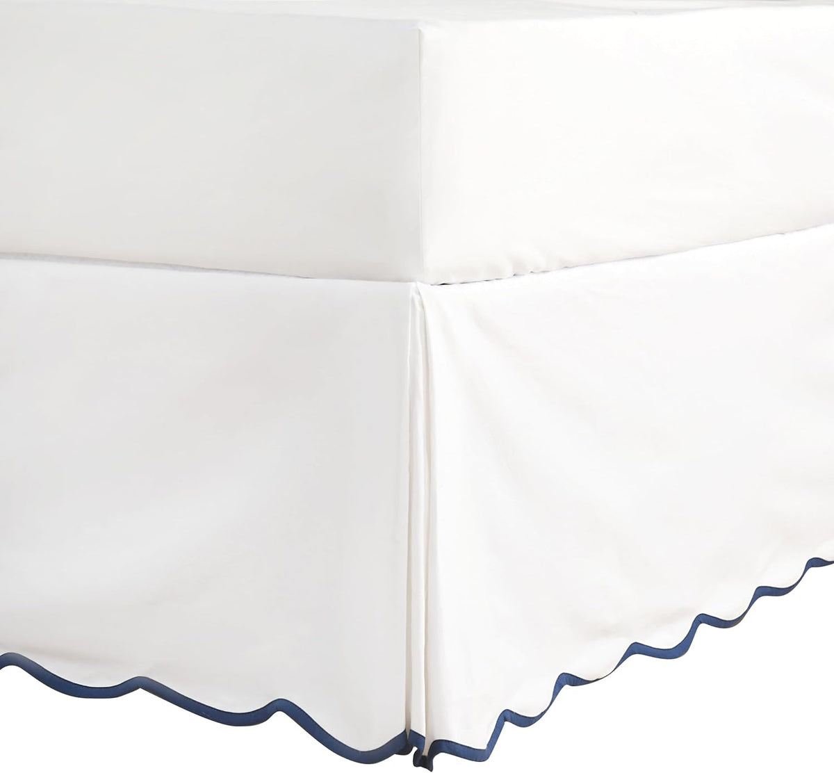 hig chic 14'' queen bedskirts scallop edge pleated, main product view