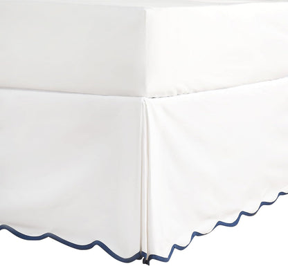 hig chic 14'' queen bedskirts scallop edge pleated, main product view